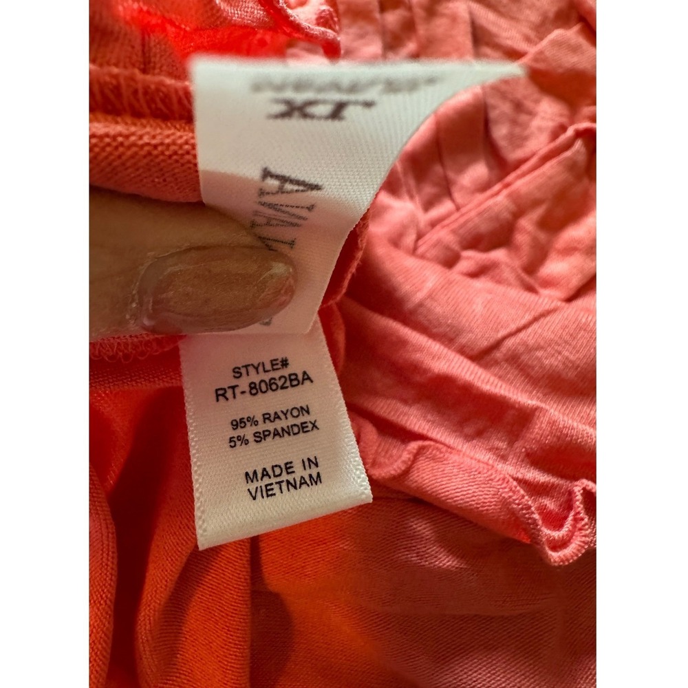 Zenana Women Pink Lettuce Edge Turtleneck Long Sleeve Top S RT-8062BA - Picture 3 of 6